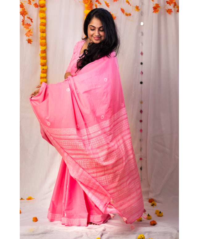 Mridula -Handcrafted Mul Cotton Saree