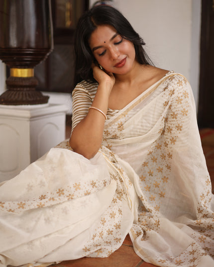Padma-Handcrafted Chanderi Silk Saree