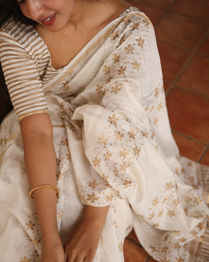 Padma-Handcrafted Chanderi Silk Saree