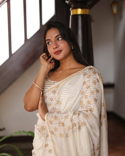 Padma-Handcrafted Chanderi Silk Saree