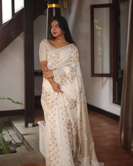 Padma-Handcrafted Chanderi Silk Saree
