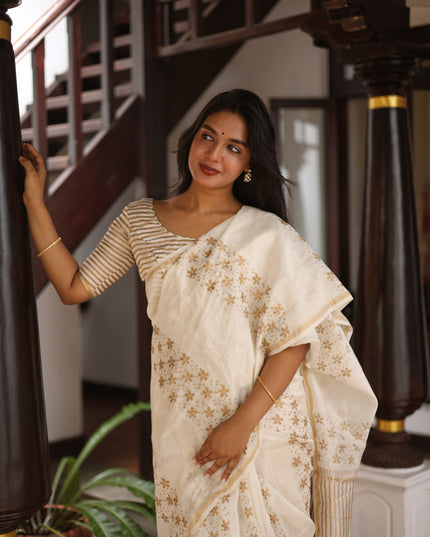 Padma-Handcrafted Chanderi Silk Saree