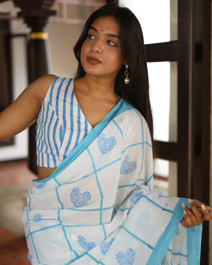 Daarling- Handcrafted Mul Cotton Saree