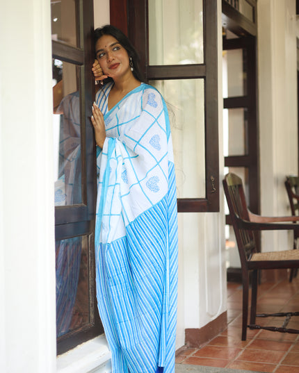 Daarling- Handcrafted Mul Cotton Saree