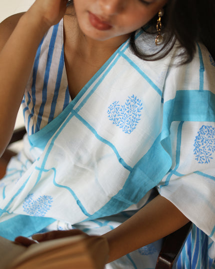 Daarling- Handcrafted Mul Cotton Saree