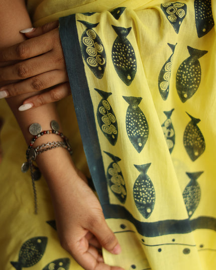 Sagarika- Handcrafted Mul Cotton Saree