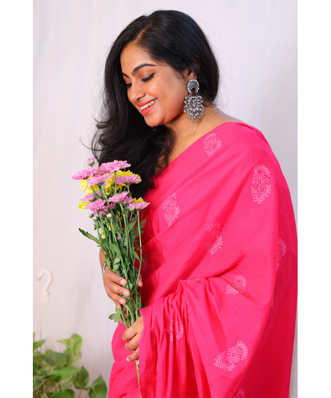 Gulnaaz - Handcrafted Mul Cotton Saree
